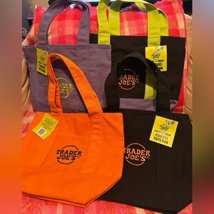 Trader Joe's mini canvas + insulated totes